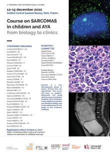 Poster of the Course on Sarcomas in children and AYA 2022